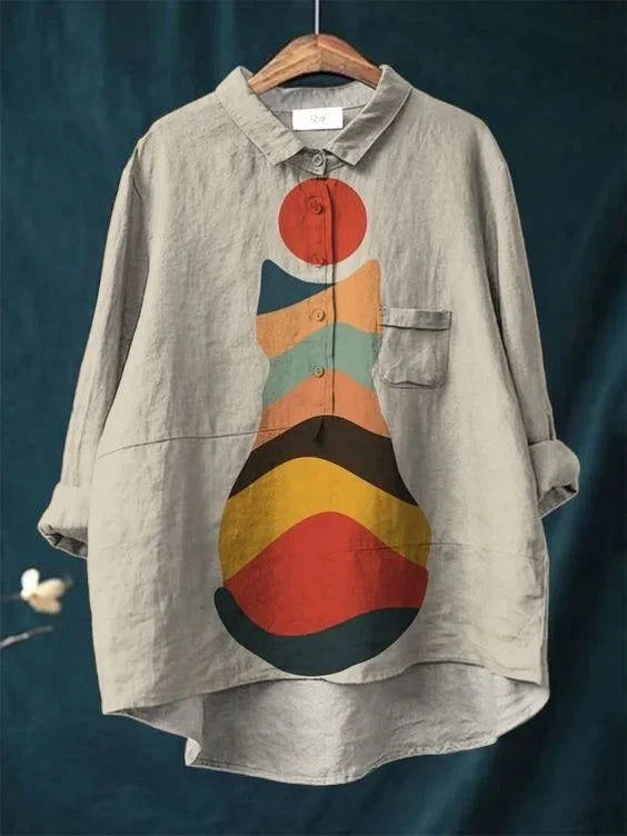 Christi | Camiseta de Arte de Gato