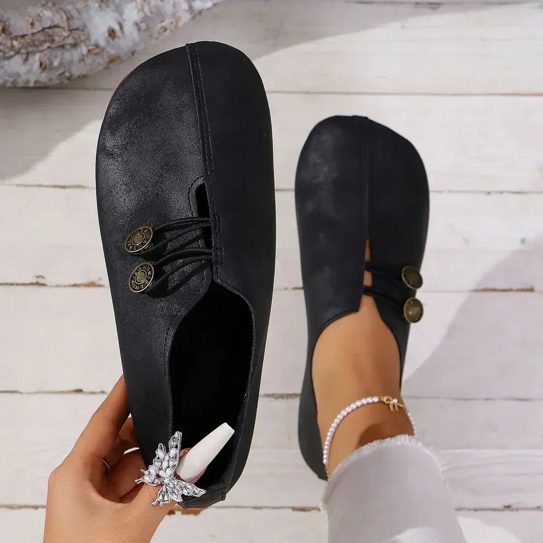 JODI - MOCASINES DE CUIDADO PARA LOS PIES EN SUEDE SUAVE