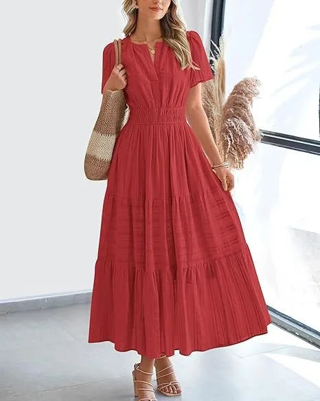 KARINA - VESTIDO ELEGANTE BAÑADO POR EL SOL