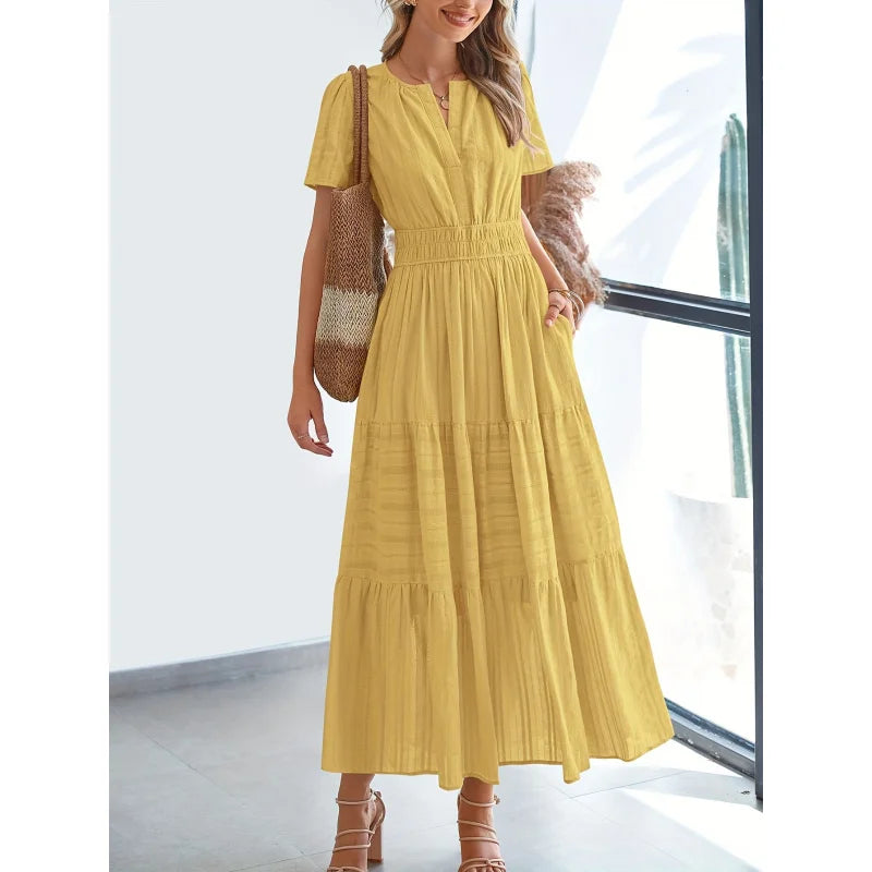 KARINA - VESTIDO ELEGANTE BAÑADO POR EL SOL