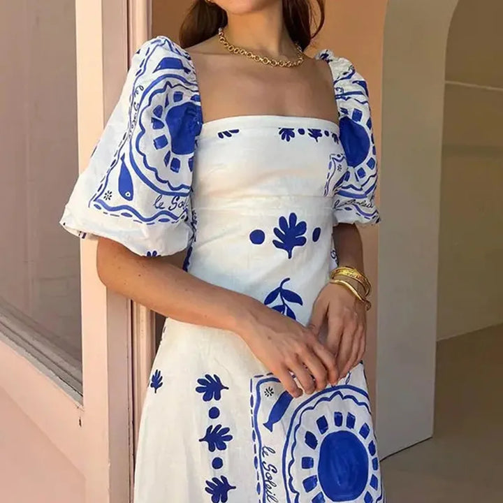 LARAVEL - VESTIDO MAXI PLISADO SOFISTICADO