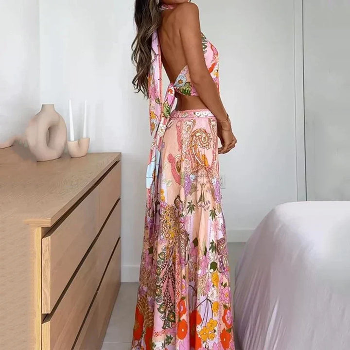 BENELLA - CONJUNTO DE FALDA Y TOP FLORAL