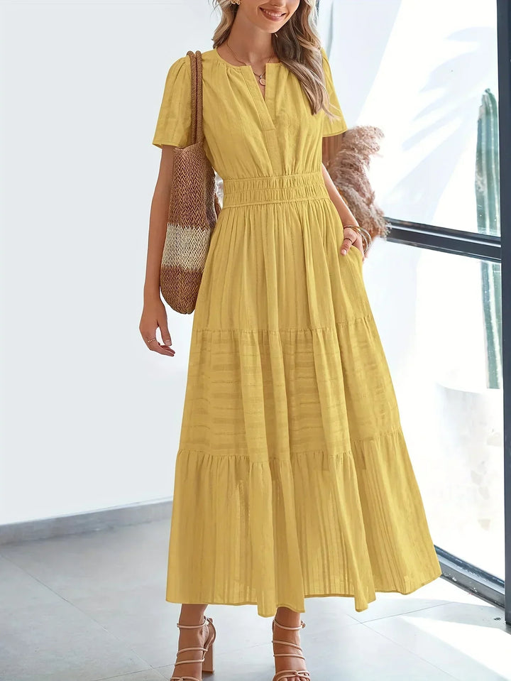 KARINA - VESTIDO ELEGANTE BAÑADO POR EL SOL