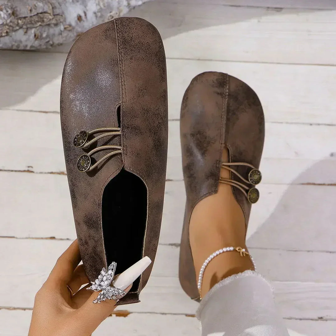 JODI - MOCASINES DE CUIDADO PARA LOS PIES EN SUEDE SUAVE