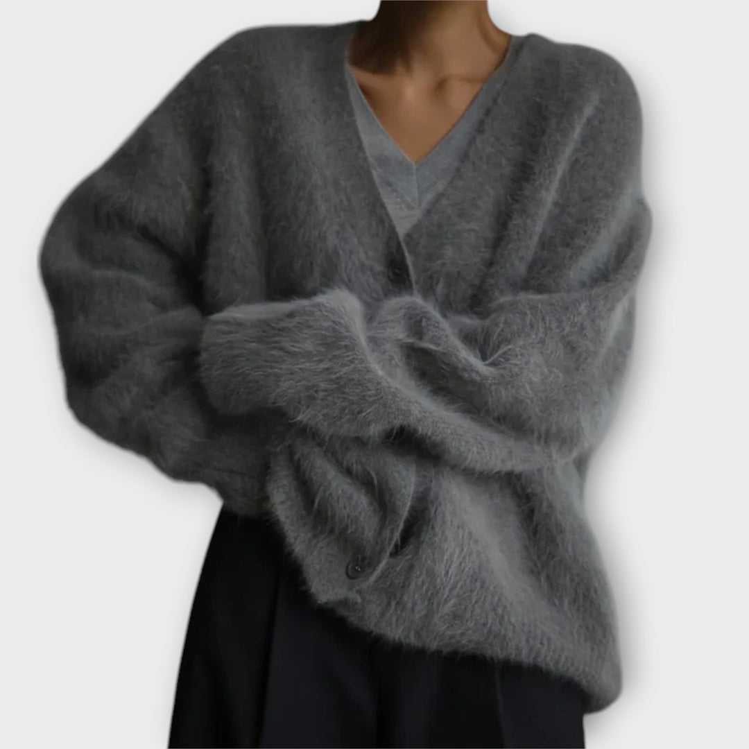 SUZANNE - CARDIGAN DE PIEL SINTÉTICA