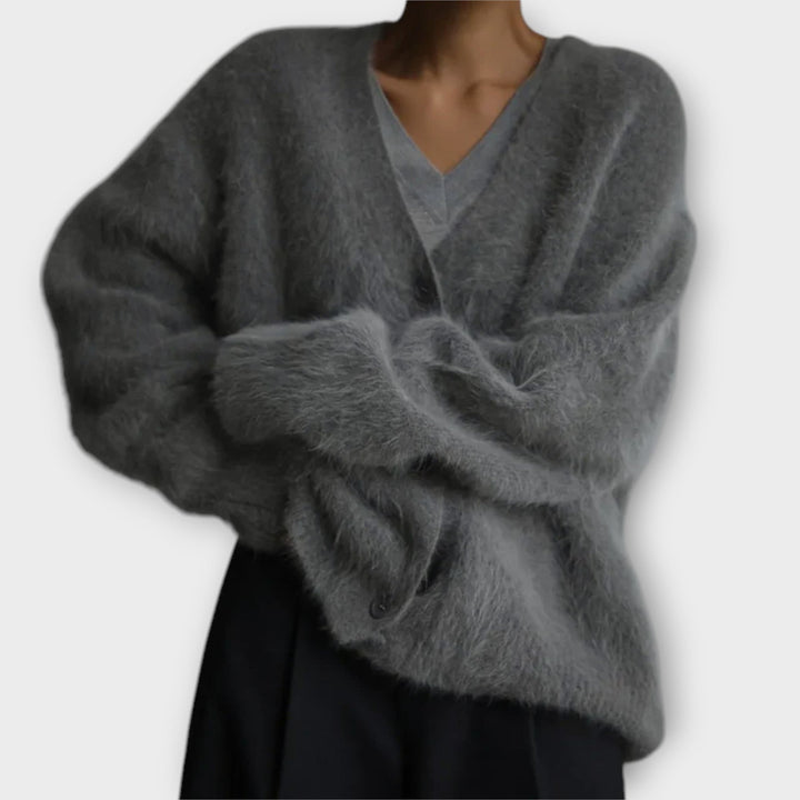 SUZANNE - CARDIGAN DE PIEL SINTÉTICA