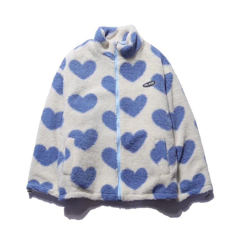 KATHRYN - CHAQUETA REVERSIBLE CON ESTAMPADO DE CORAZÓN