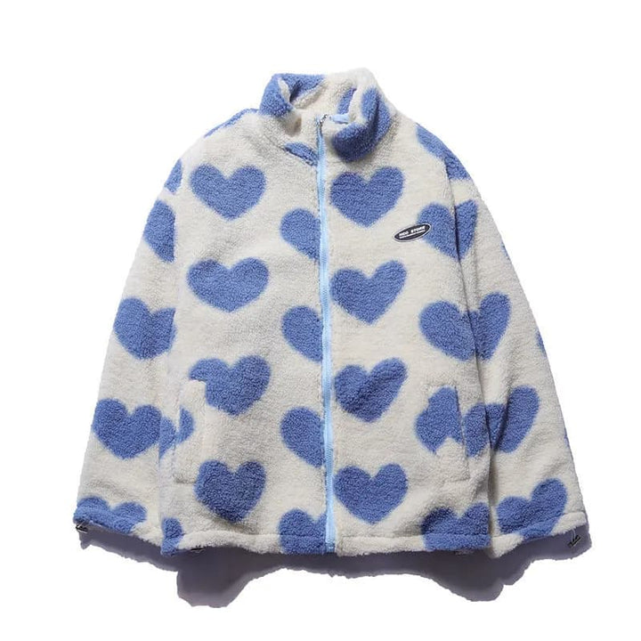 KATHRYN - CHAQUETA REVERSIBLE CON ESTAMPADO DE CORAZÓN