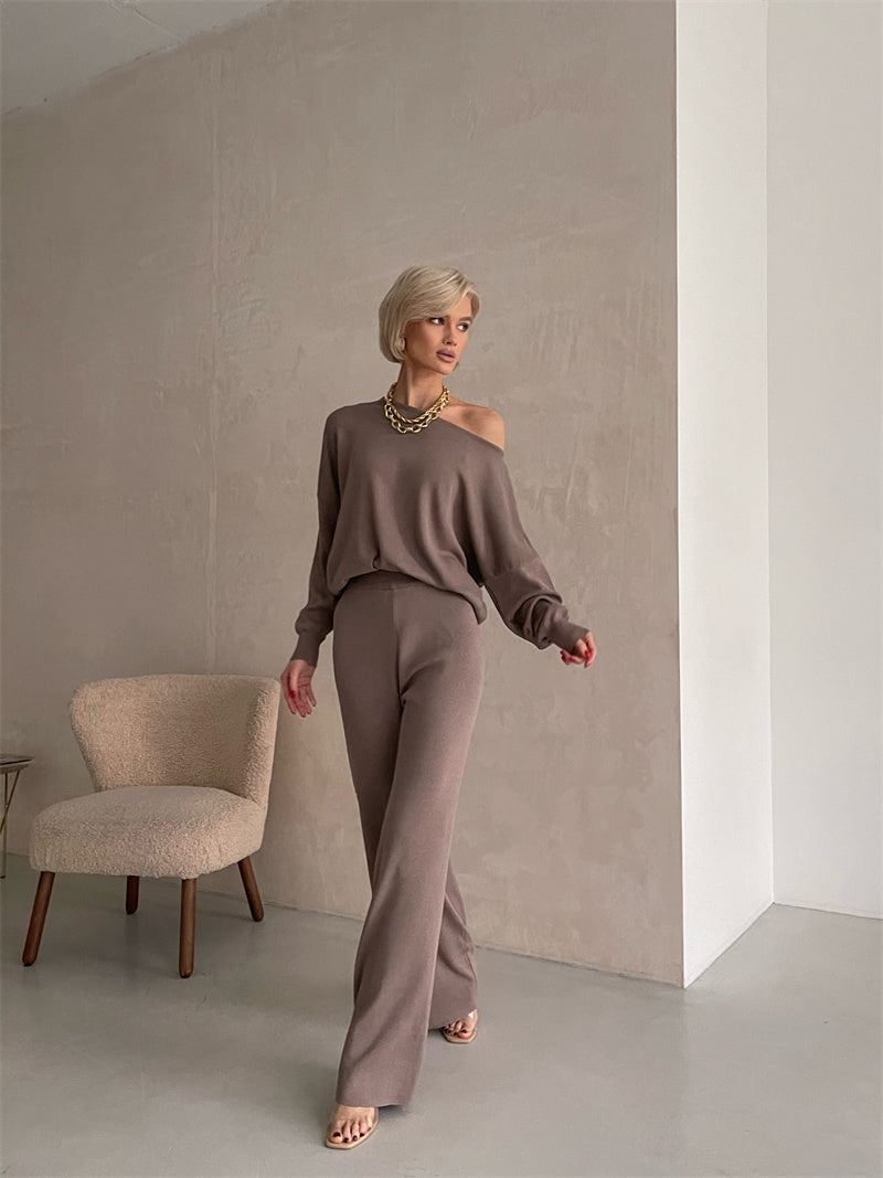 Ellie™ - Conjunto Monocromático Elegante de Punto para Invierno