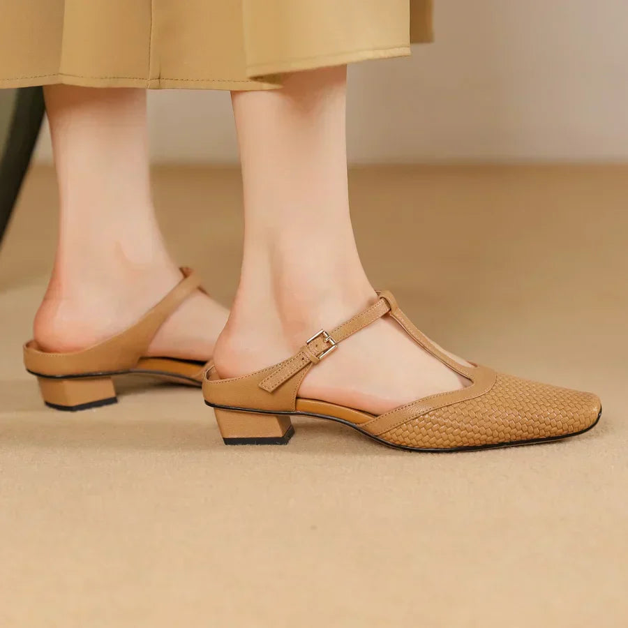 ANN - SANDALIAS DE CUERO RENA