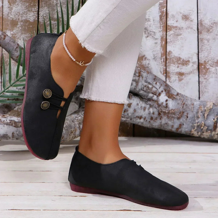 JODI - MOCASINES DE CUIDADO PARA LOS PIES EN SUEDE SUAVE