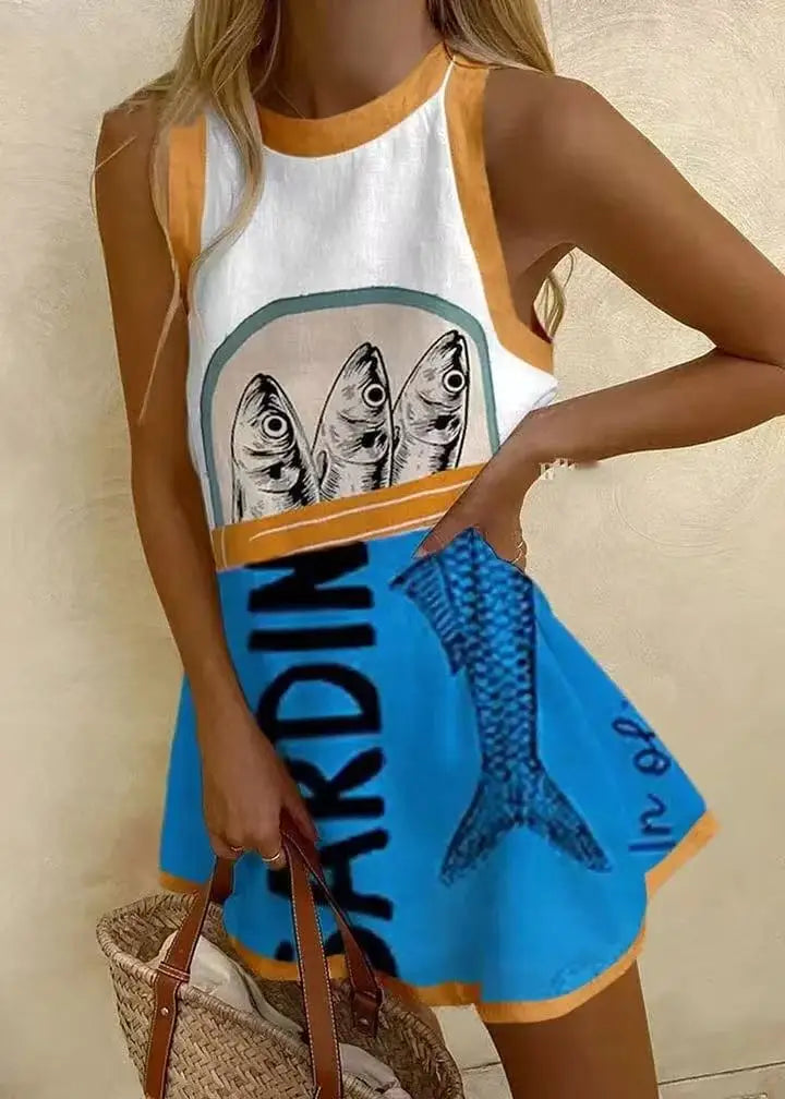RISABELLE - VESTIDO DE VERANO ARTÍSTICO