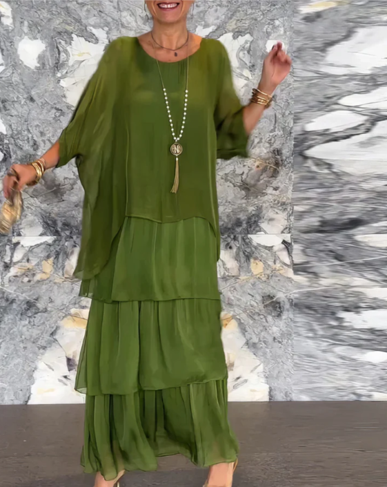 Carolina™ - Vestido Maxi Elegante que Cubre el Abdomen