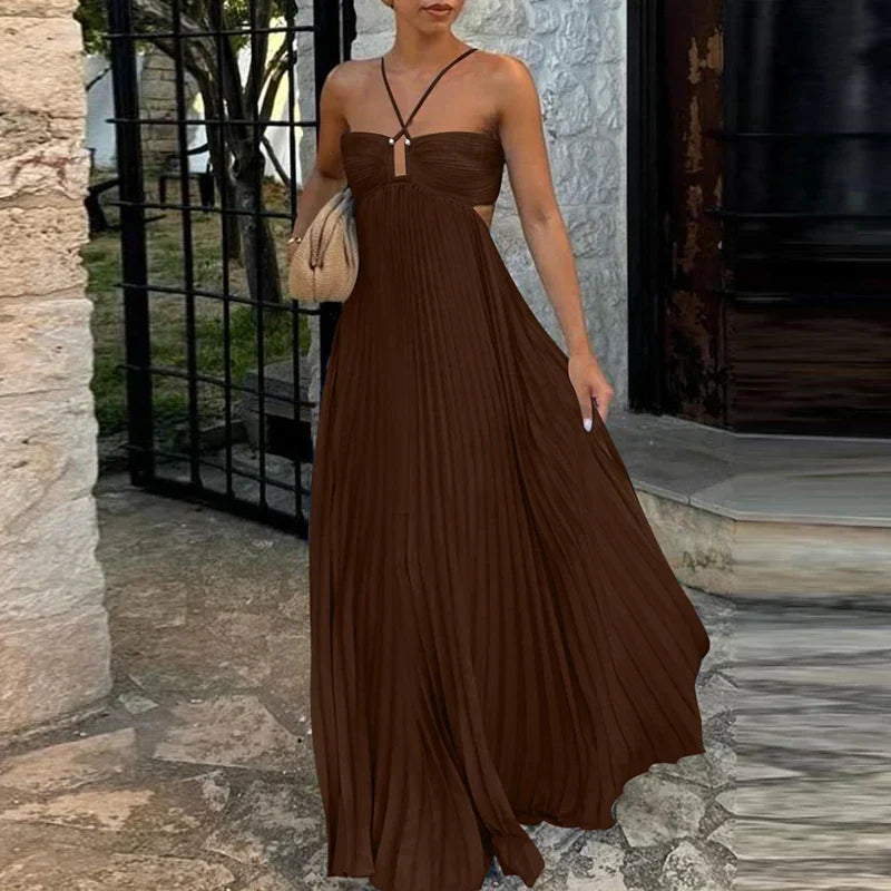 ARGANIESZKA - VESTIDO MAXI DE VERANO CON HALTER