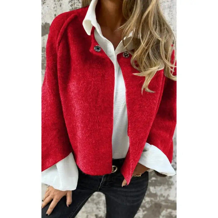 ANNABELLE - CARDIGAN CLÁSICO DE LANA MANGA LARGA