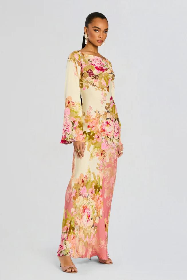 KORINA - VESTIDO FLORAL ELEGANTE