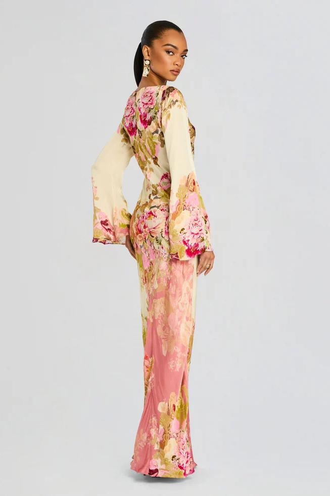 KORINA - VESTIDO FLORAL ELEGANTE