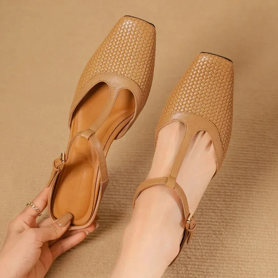 ANN - SANDALIAS DE CUERO RENA