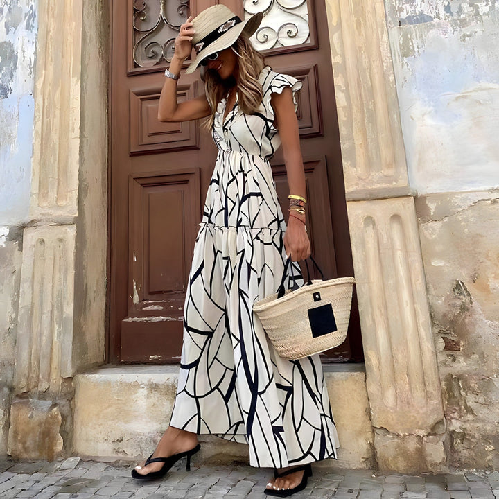Maddie - Vestido Elegante Estampado