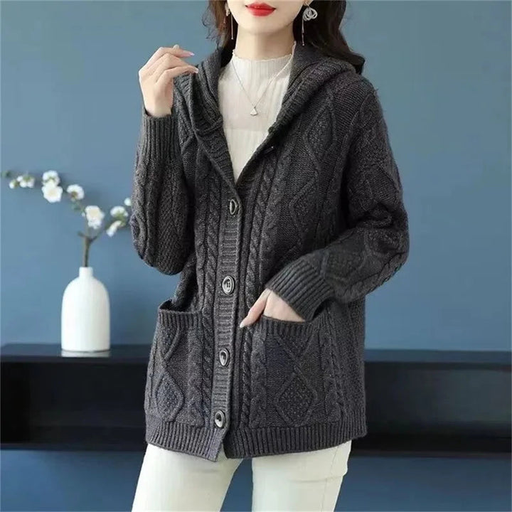Lina™ - Cárdigan Elegante con Puntada de Diamante
