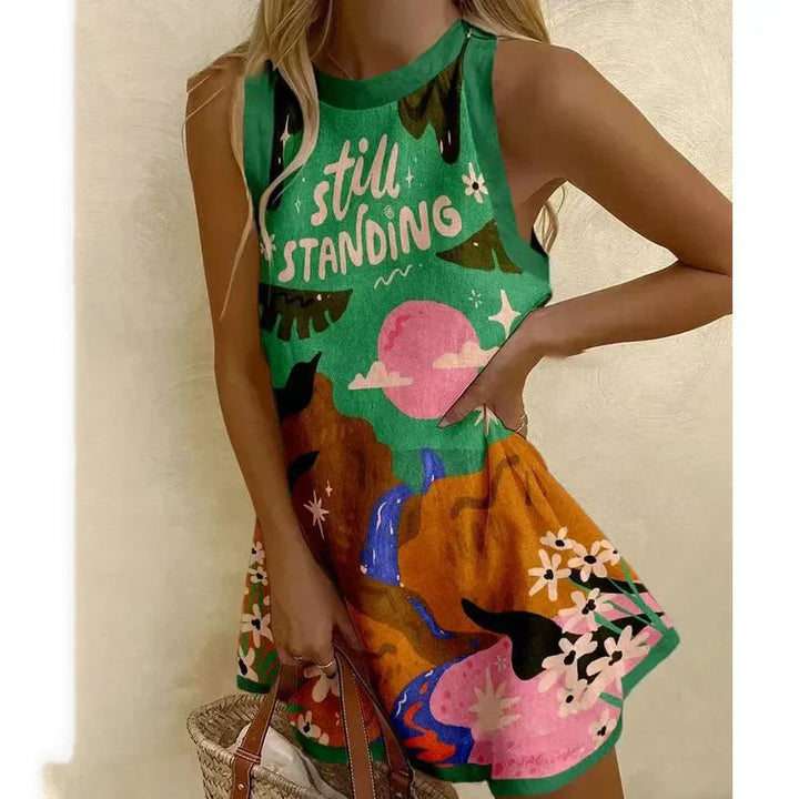 RISABELLE - VESTIDO DE VERANO ARTÍSTICO