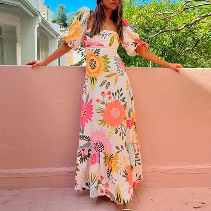 LARAVEL - VESTIDO MAXI PLISADO SOFISTICADO