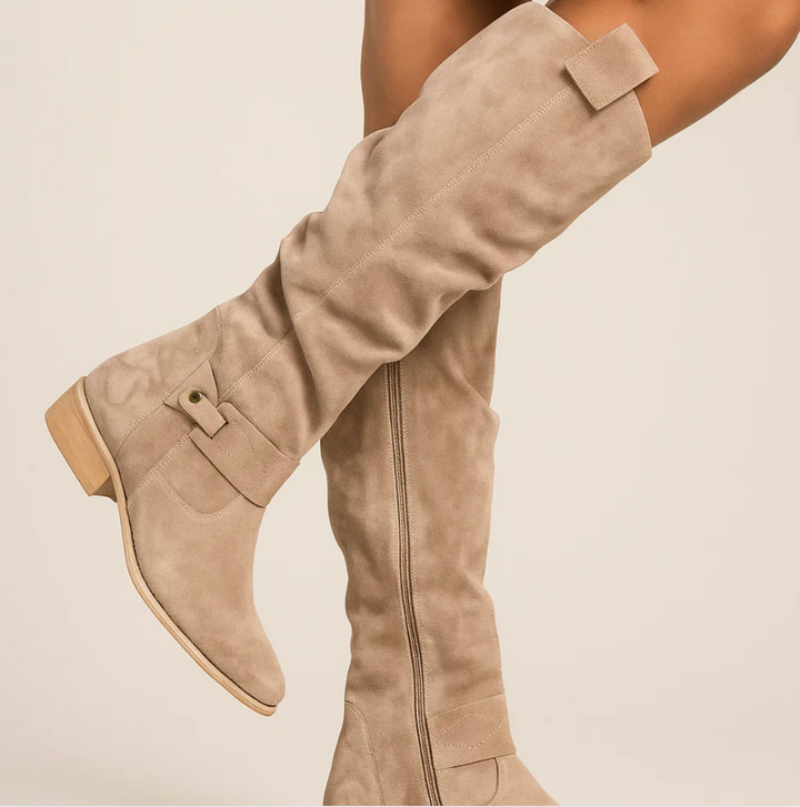 UNA – BOTINES ELEGANTES DE GAMUZA