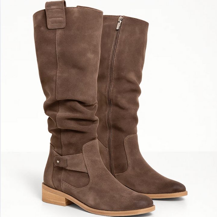 UNA – BOTINES ELEGANTES DE GAMUZA