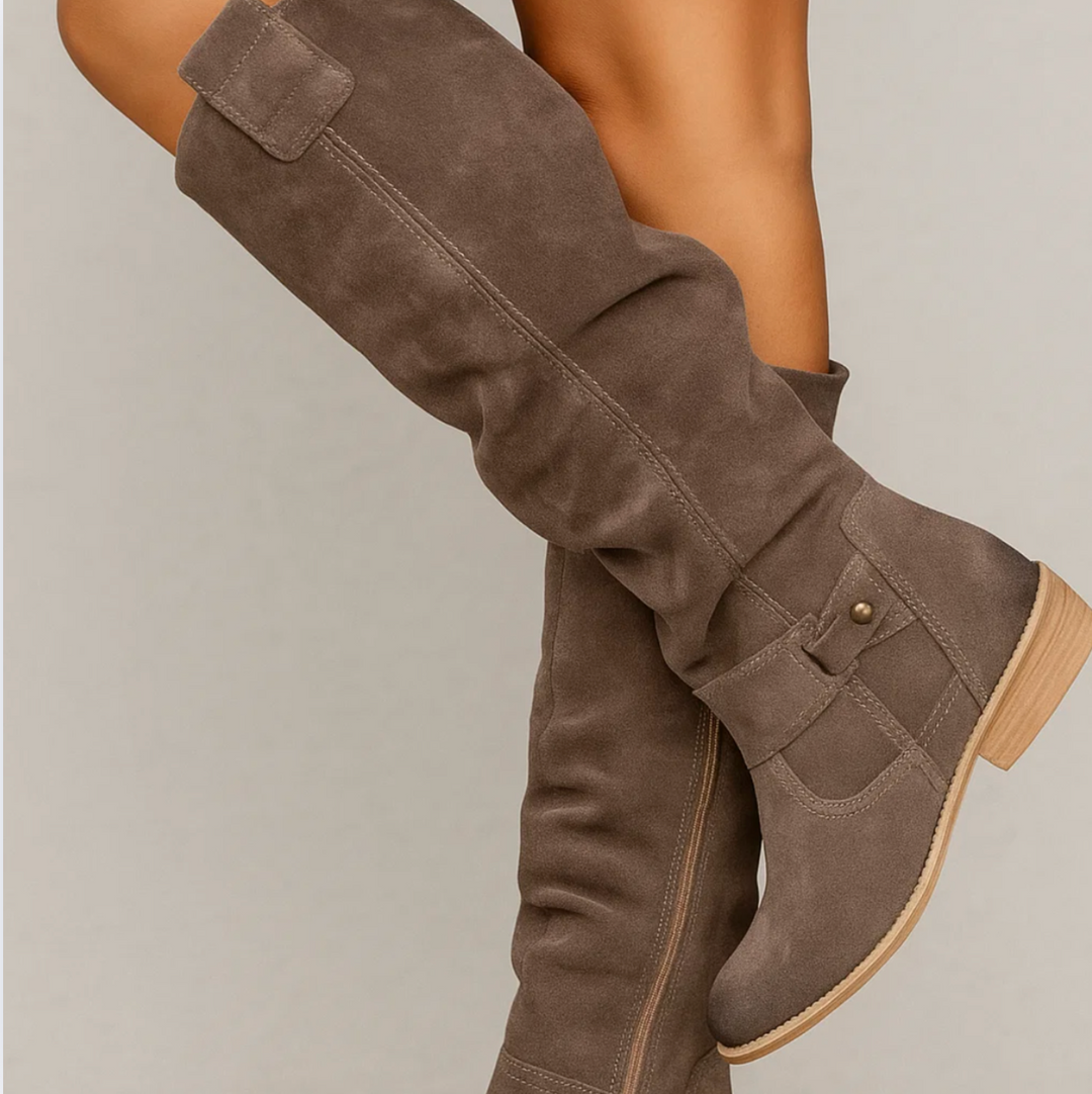 UNA – BOTINES ELEGANTES DE GAMUZA