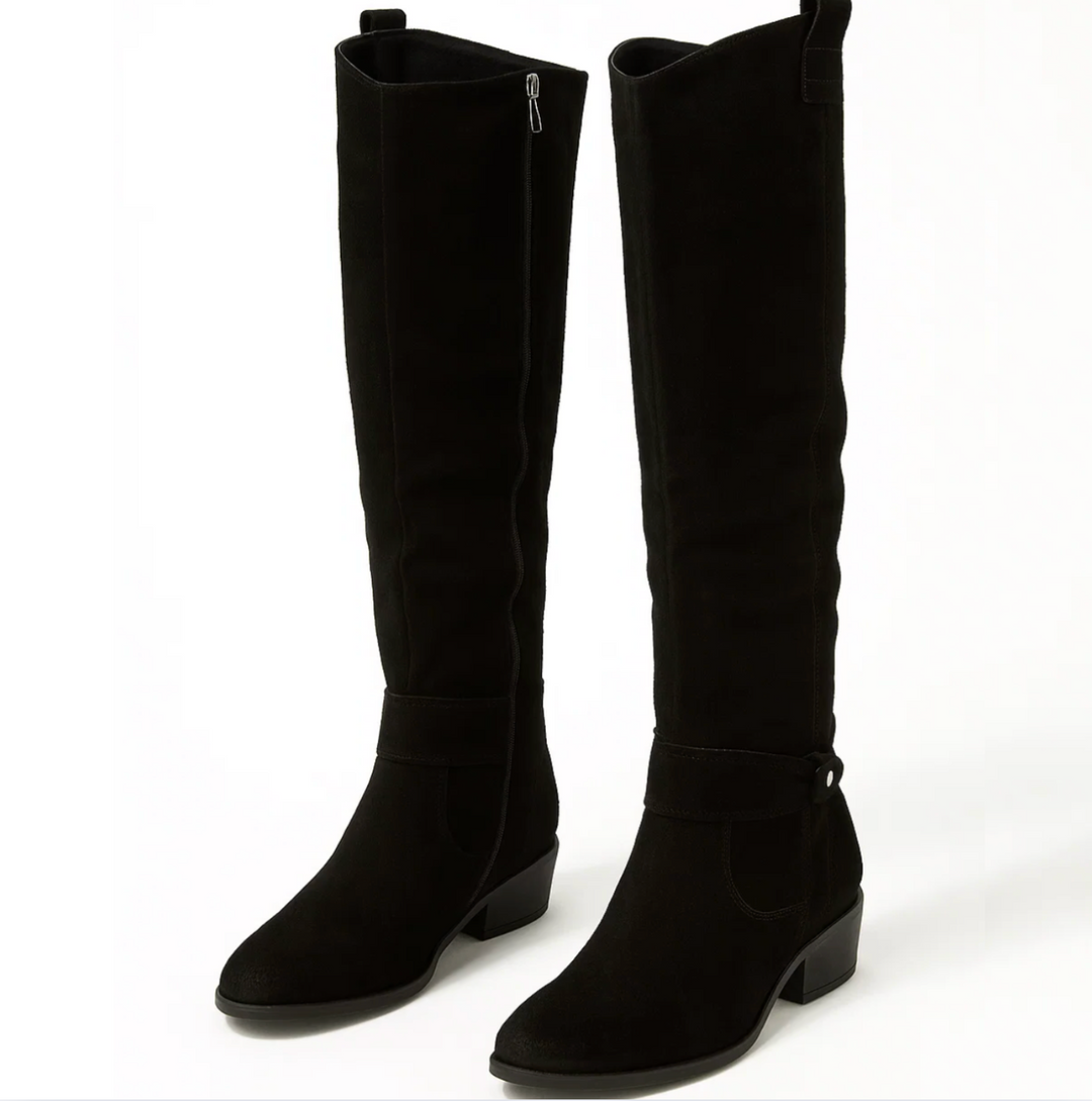 UNA – BOTINES ELEGANTES DE GAMUZA