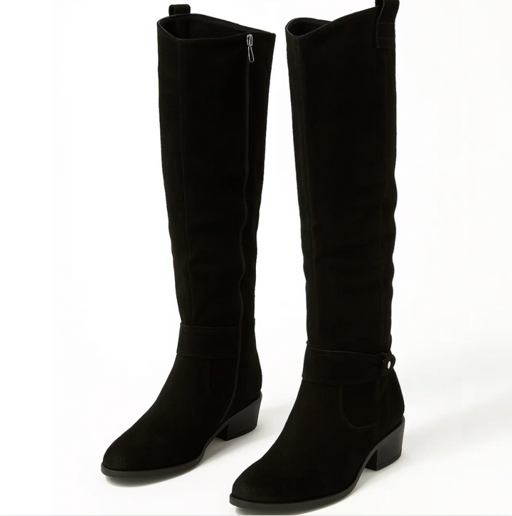 UNA – BOTINES ELEGANTES DE GAMUZA