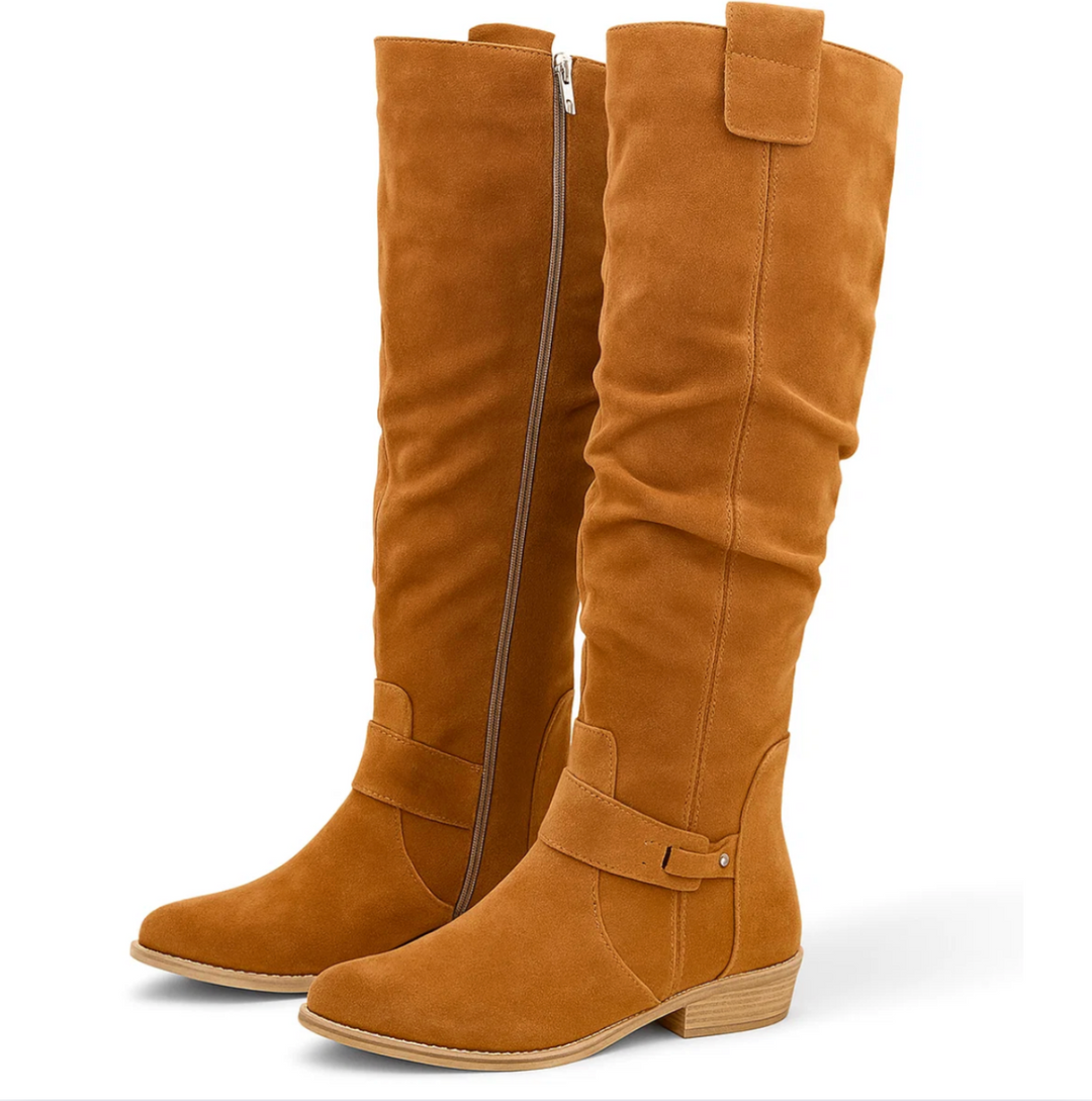 UNA – BOTINES ELEGANTES DE GAMUZA