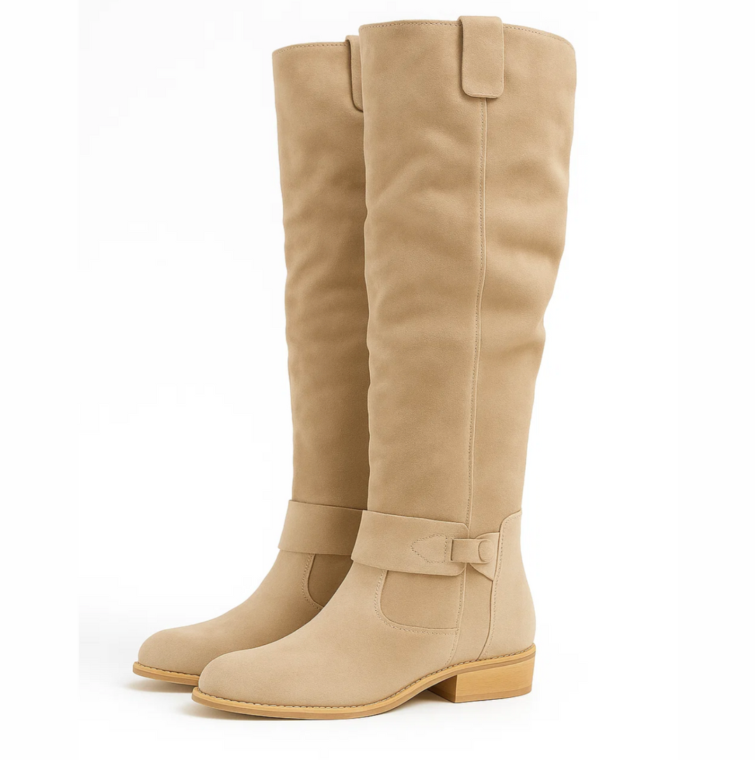 UNA – BOTINES ELEGANTES DE GAMUZA