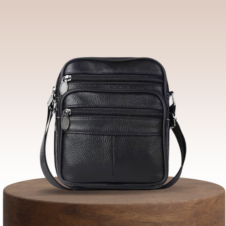 Griffin | Bolsa Cruzada de Cuero para Negocios para Hombre