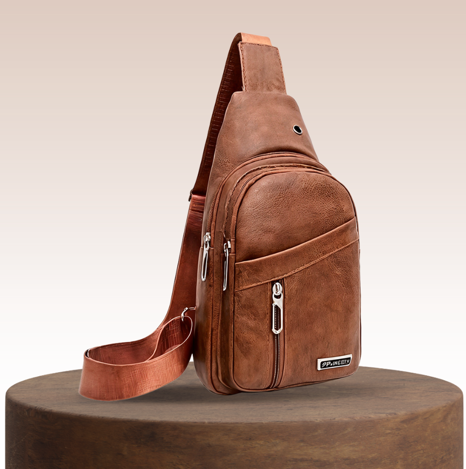 Lennox | Bolso Cruzado Deportivo de Cuero para Hombre
