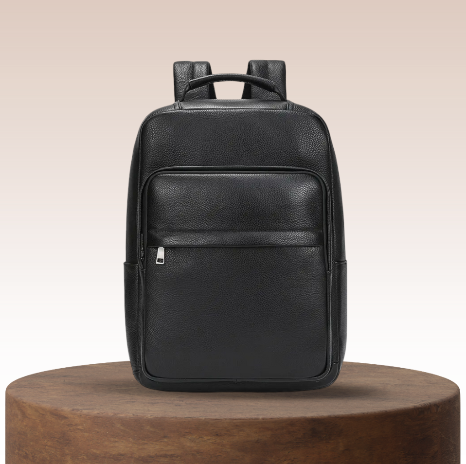 Everett | Mochila para Laptop de Cuero Genuino de Grano Superior