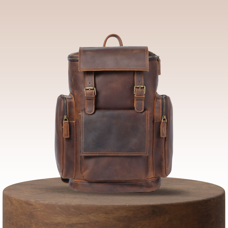 Ellison | Mochila de Cuero para Laptop para el Transporte Diario