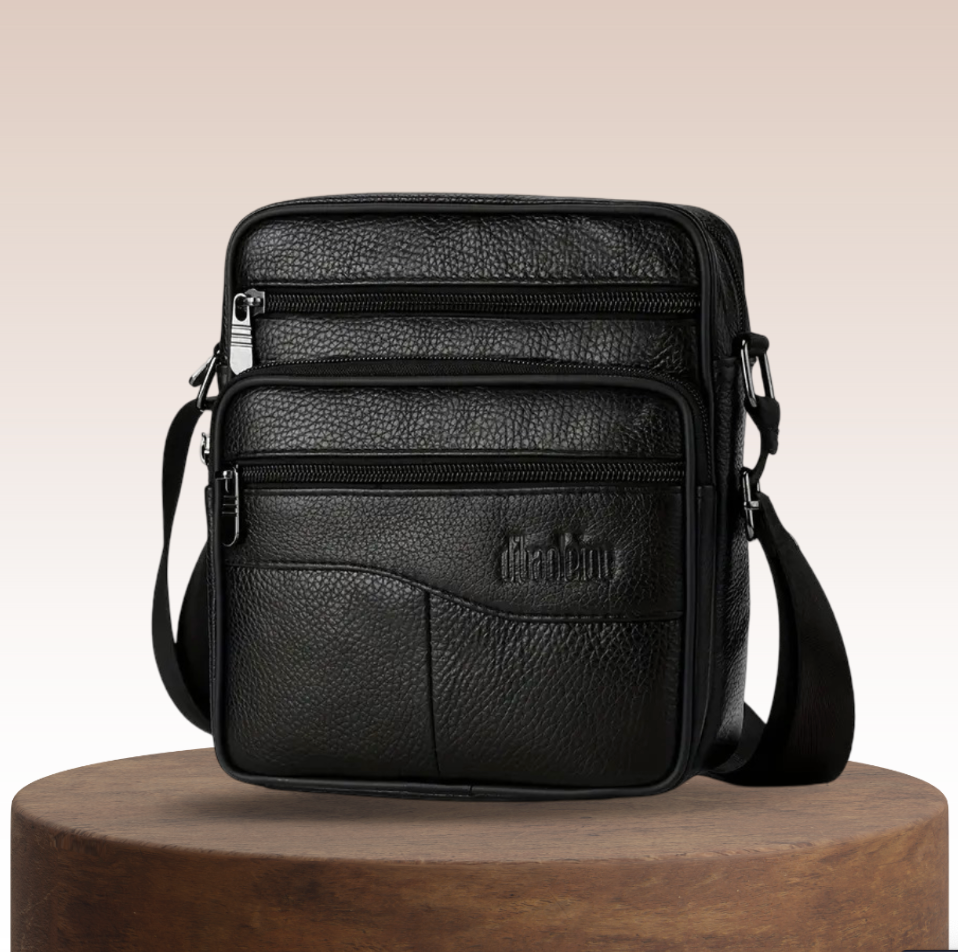 Arlo | Bolsa Multifuncional de Hombro de Cuero para Hombre