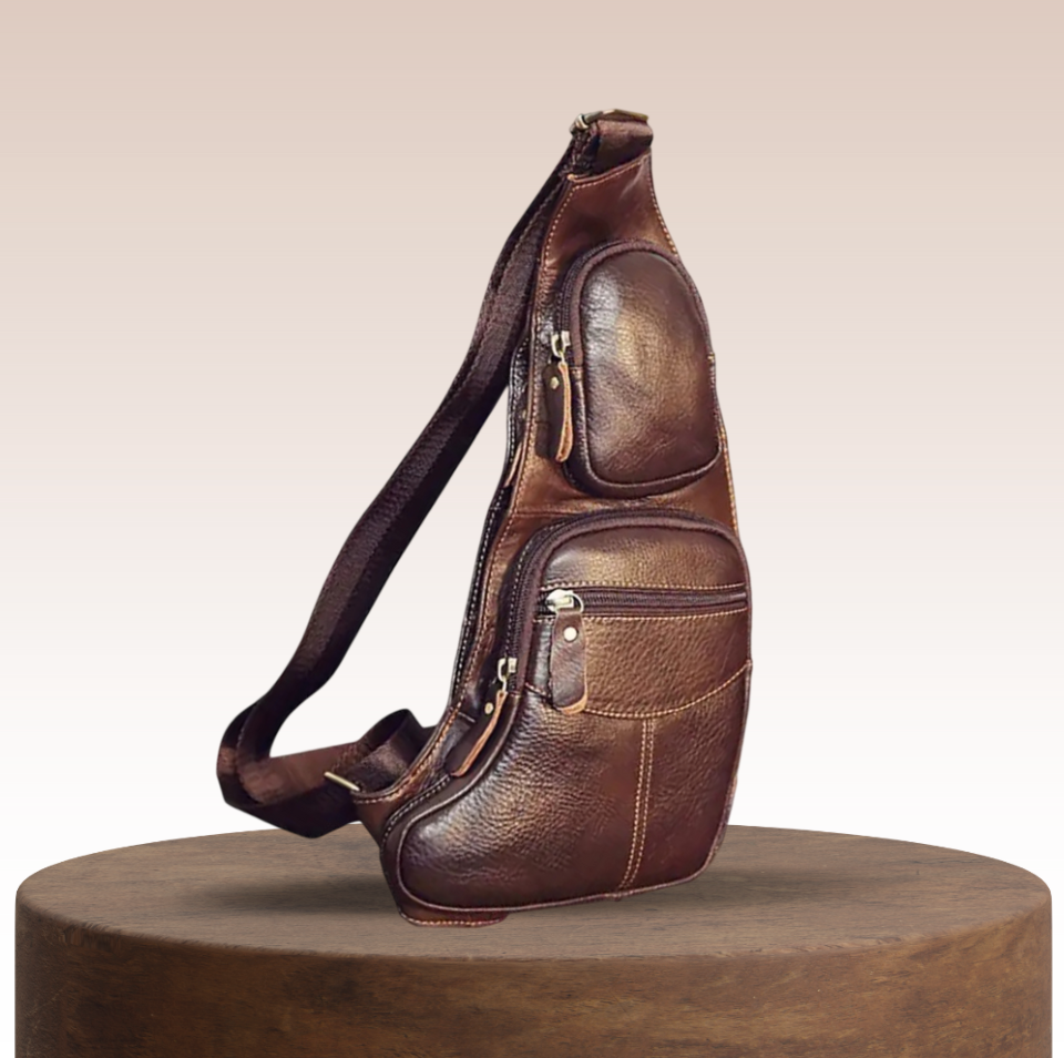 Beckett | Bolsa Cruzada Vintage de Cuero