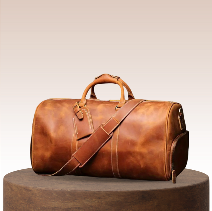 Montgomery | Bolsa Cruzada de Cuero Genuino de Primera Capa
