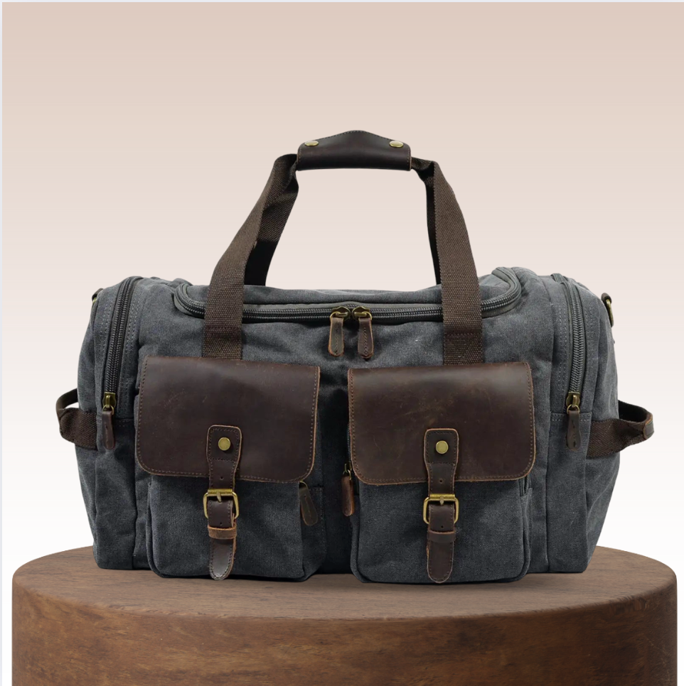 Harlan | Bolsa de lona vintage para fin de semana
