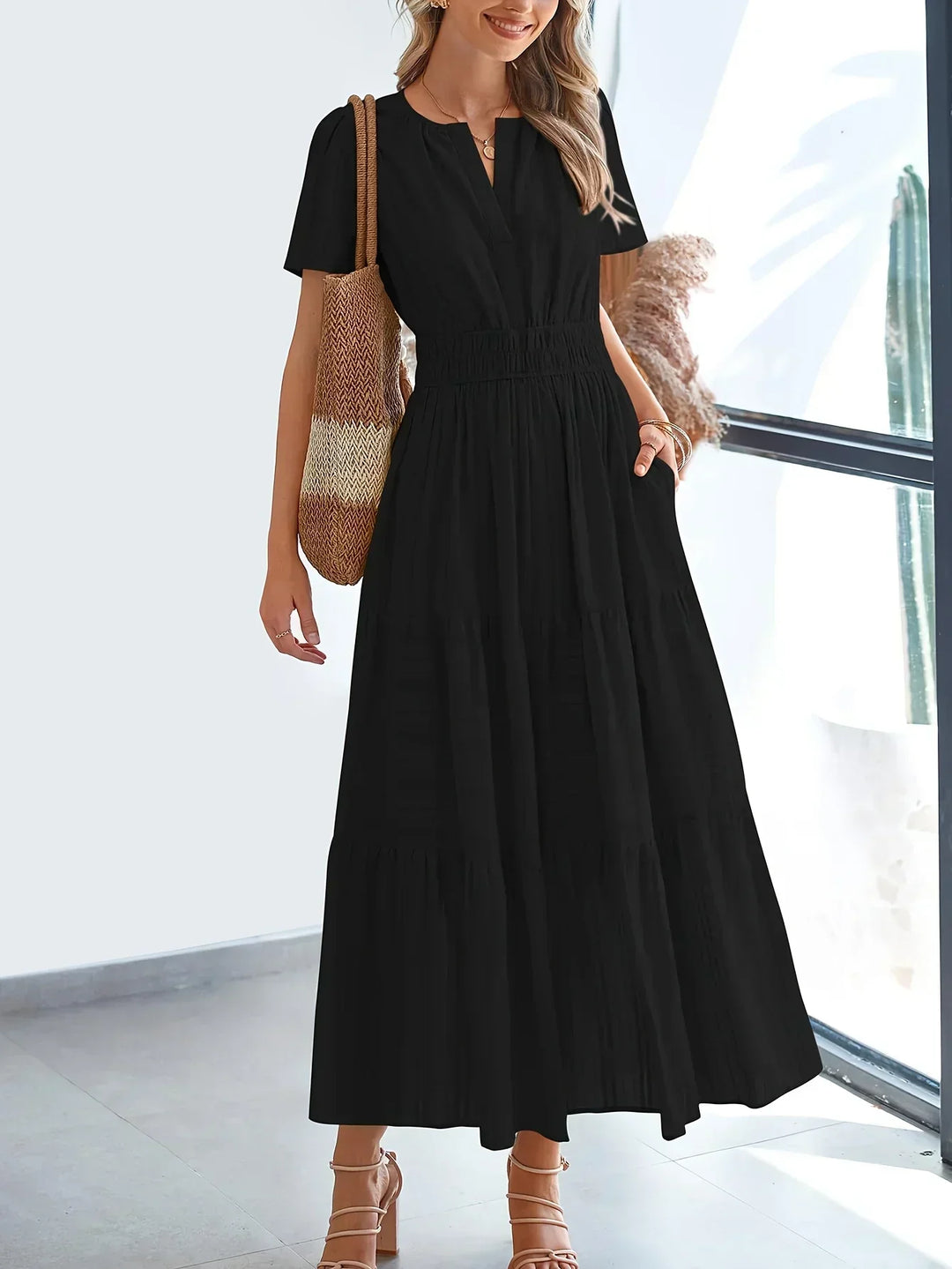 KARINA - VESTIDO ELEGANTE BAÑADO POR EL SOL