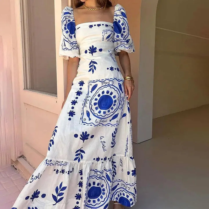LARAVEL - VESTIDO MAXI PLISADO SOFISTICADO
