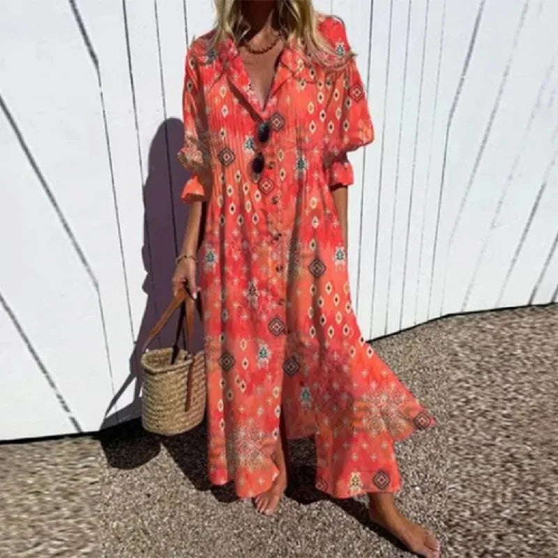 Trishia - Vestido Florido Vibrante