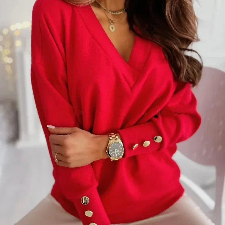 Amelia™ - Suéter con escote en V elegante