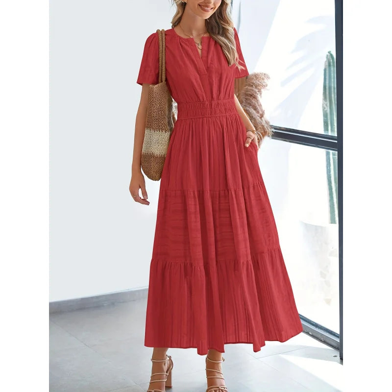 KARINA - VESTIDO ELEGANTE BAÑADO POR EL SOL