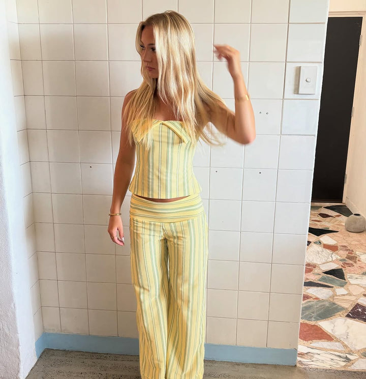 JANA - CONJUNTO DE OUTFIT ESTILO RAYAS