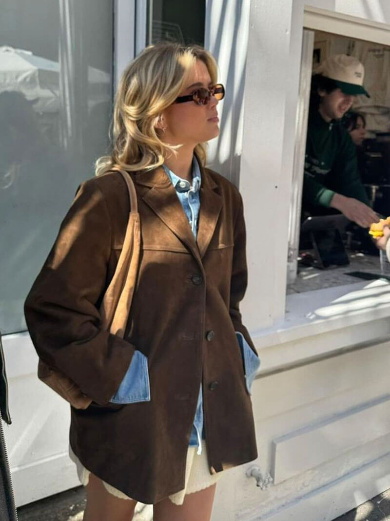 EVELYN - CHAQUETA DE ANTE SINTÉTICO