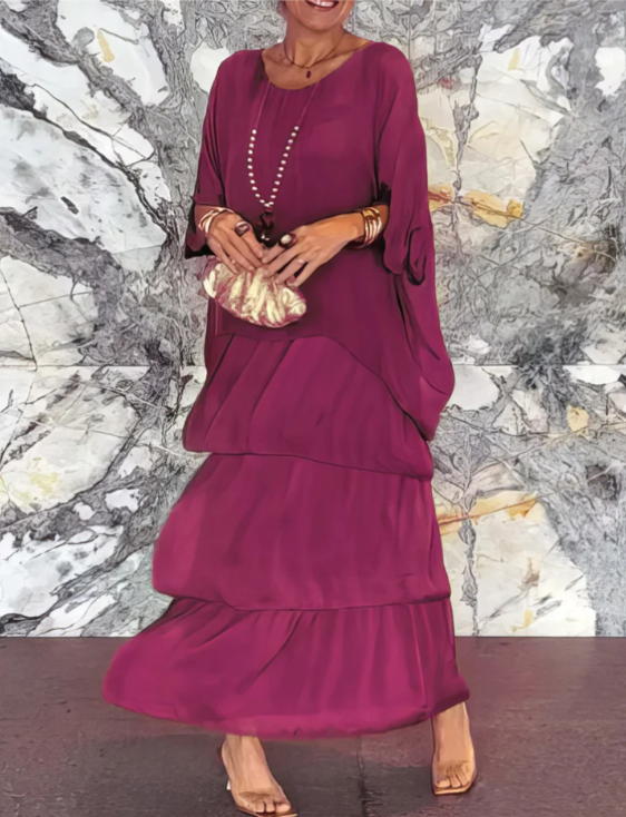 Carolina™ - Vestido Maxi Elegante que Cubre el Abdomen