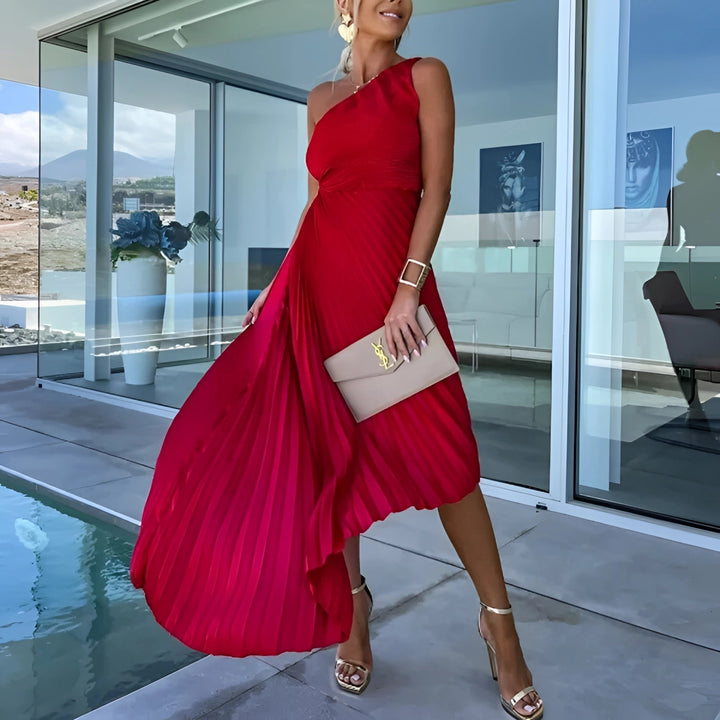 ELLISON - VESTIDO MAXI ELEGANTE CON RECORTE EN LA CINTURA